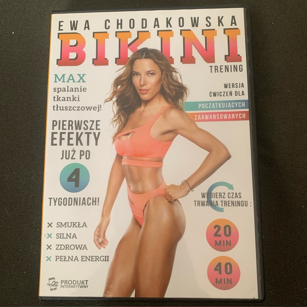 BIKINI Trening Ewa Chodakowska Max Spalanie Tkanki Tłuszczowej DVD Polish versio
